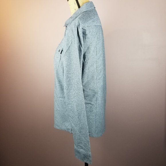 HI-TEC Long Sleeve Shirt Zip Pocket M Quick Dry - Picture 2 of 10